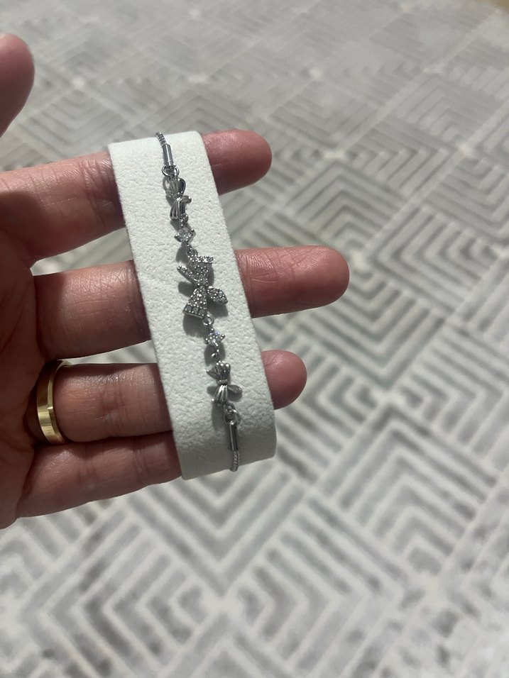 Beyaz Payetli Modern Klasik Kadın Saati - Görsel 5