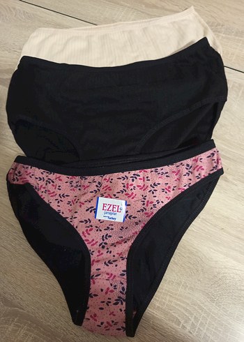 Kadın Baskılı Midi Külot Seti - Pembe