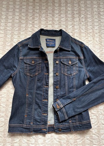 Kadın lacivet Düğmeli Denim Ceket - Görsel 2