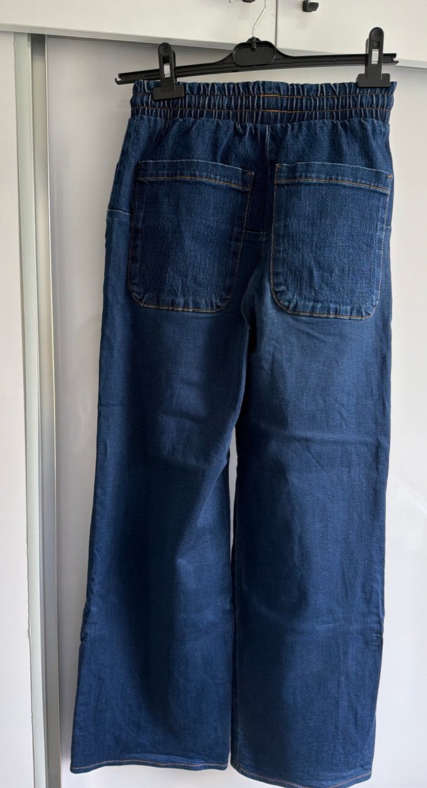 Koyu Mavi Rahat Kesim Denim Pantolon — görsel 4/7
