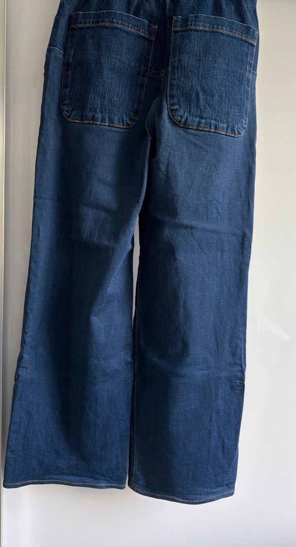 Koyu Mavi Rahat Kesim Denim Pantolon — görsel 5/7