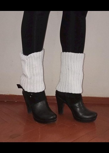 ELİŞİ Beyaz Örgü tozluk - Görsel 2