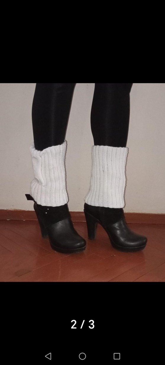 ELİŞİ Beyaz Örgü tozluk - Görsel 2