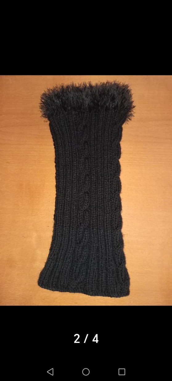 ELİŞİ Tüylü Detaylı Örgü tozluk - Görsel 2