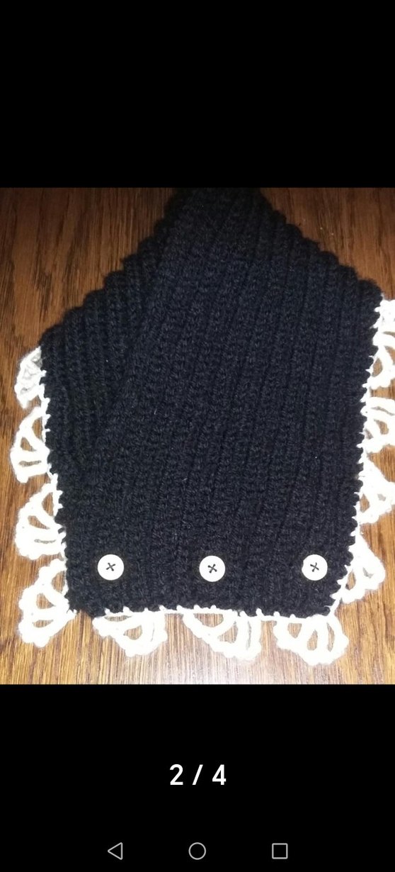 Elişi Tasarım Örgü Gotik Kadın Eldiven-kaşkol takım - Görsel 2