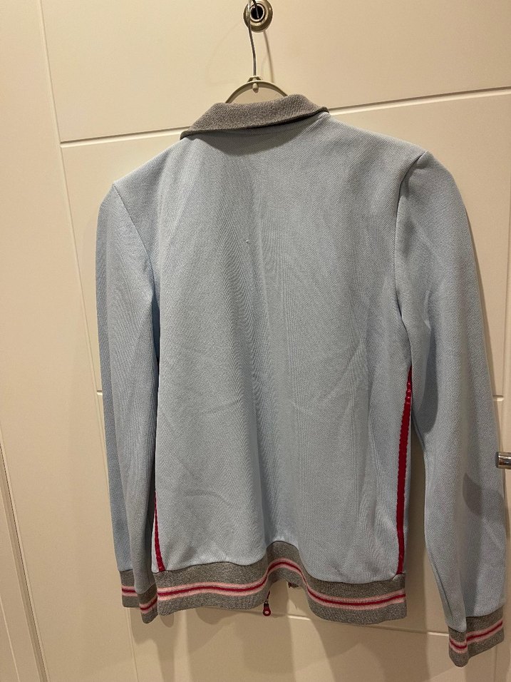 Mavi Fermuarlı Midi Boy Kadın Polar Ceket - Görsel 4