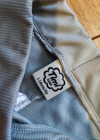 Nakışlı Gri Kız Çocuk Tayt - Görsel 3