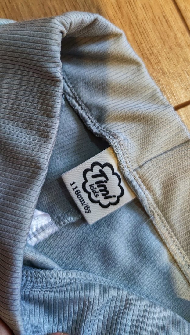 Nakışlı Gri Kız Çocuk Tayt - Görsel 3