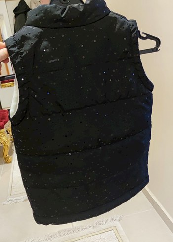 Siyah Fermuarlı Yelek - Görsel 5