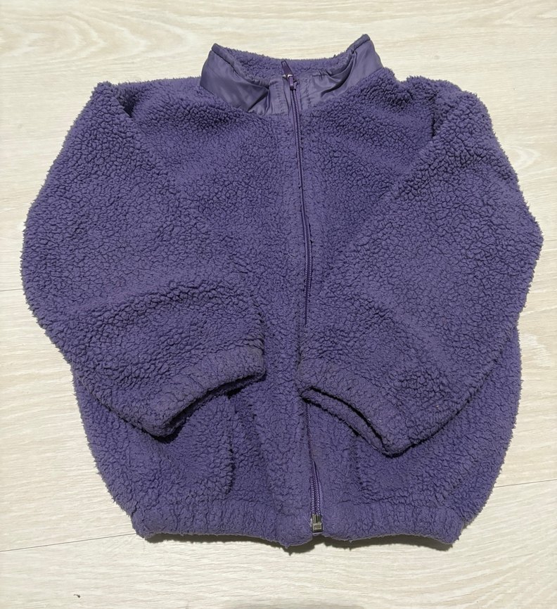 Çoçuk  Mor Fermuarlı Polar hırka - Görsel 2