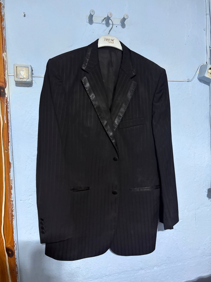 Erkek Siyah Regular Fit Düğmeli Ceket - Görsel 2