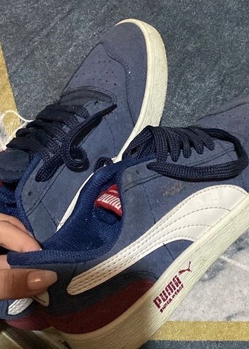 Erkek Lacivert Spor Ayakkabı Velcro Bantlı - Görsel 3