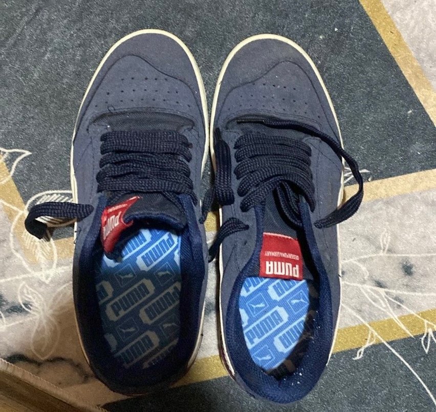 Erkek Lacivert Spor Ayakkabı Velcro Bantlı - Görsel 2