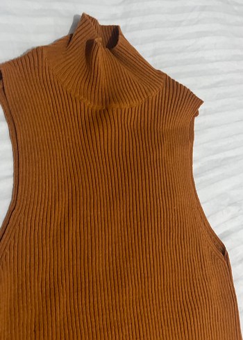 Kadın Kahverengi Boğazlı Triko Süveter - Görsel 2