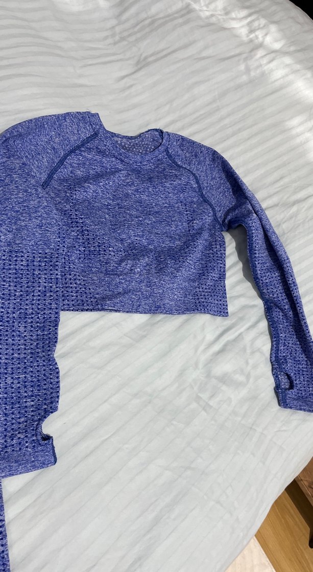 Mavi Örme Kadın Tayt takım - Görsel 2