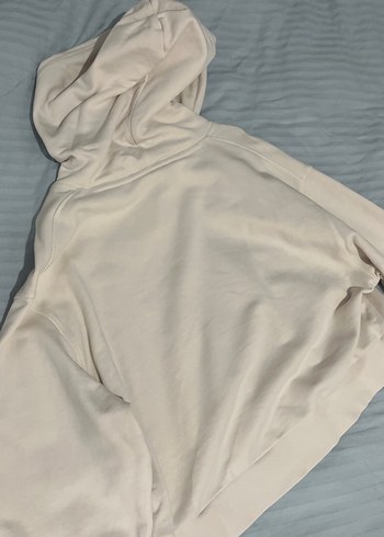 Beyaz Kapüşonlu Kadın Sweatshirt - Görsel 3