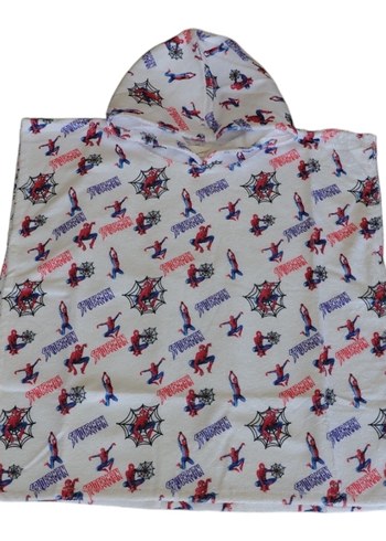 Çocuklar için Renkli Baskılı Kapüşonlu Bornoz - Görsel 5