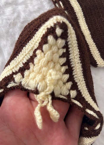 Kahverengi Örgü Fırın Eldiveni - Görsel 2