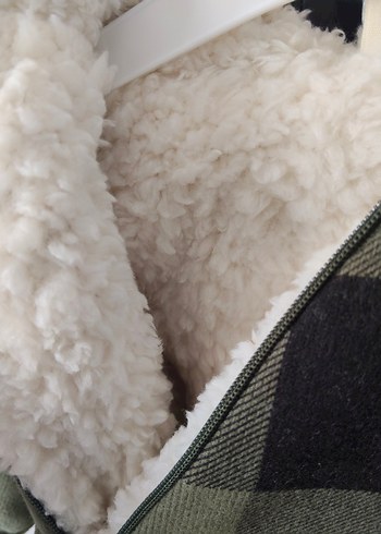 Ekose Desenli yeşil Bebek Tulumu - Görsel 3