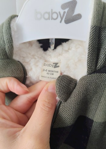 Ekose Desenli yeşil Bebek Tulumu - Görsel 2