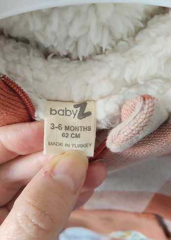 Kahverengi Ekose Düğmeli Bebek erkek Tulumu - Görsel 2