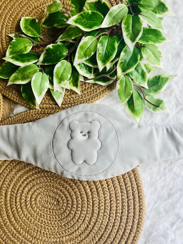 Gri nakışlı gaz giderici kiraz çekirdekli kemer - Görsel 2