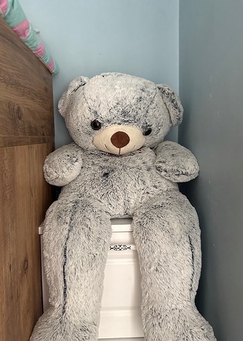 Büyük Gri Peluş Ayı Oyuncak