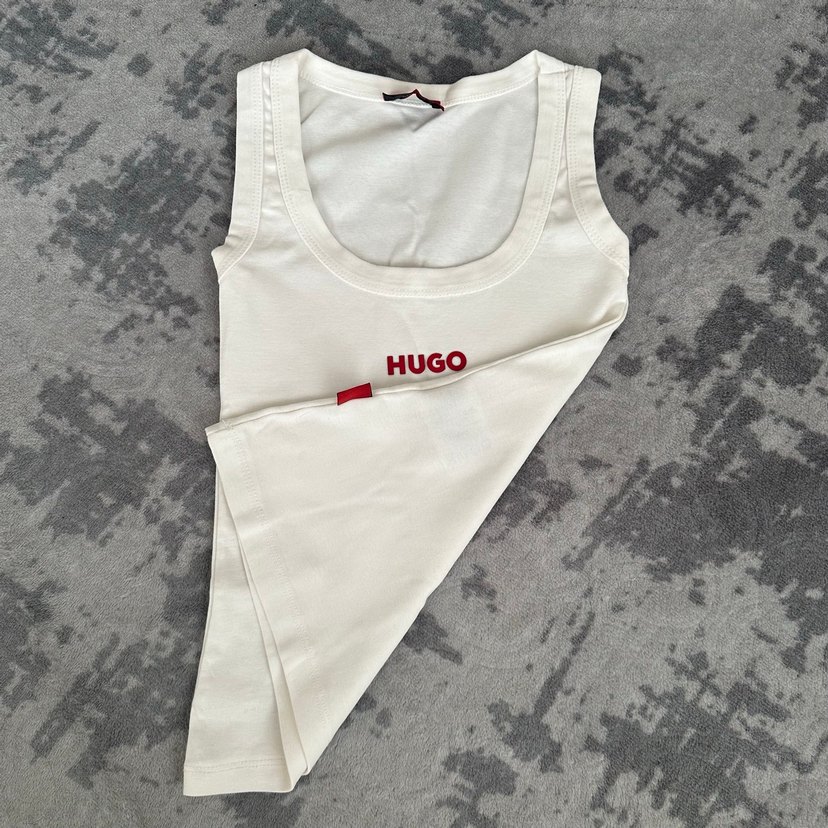 Beyaz HUGO Kadın Atlet, Sade ve Şık - Görsel 2