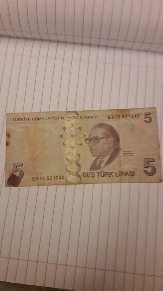 i 5 Türk Lirası Banknot hatali basim - Görsel 2