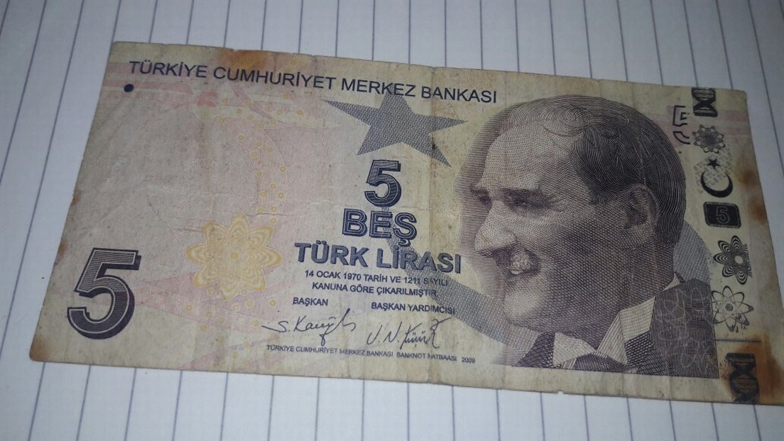i 5 Türk Lirası Banknot hatali basim - Görsel 4