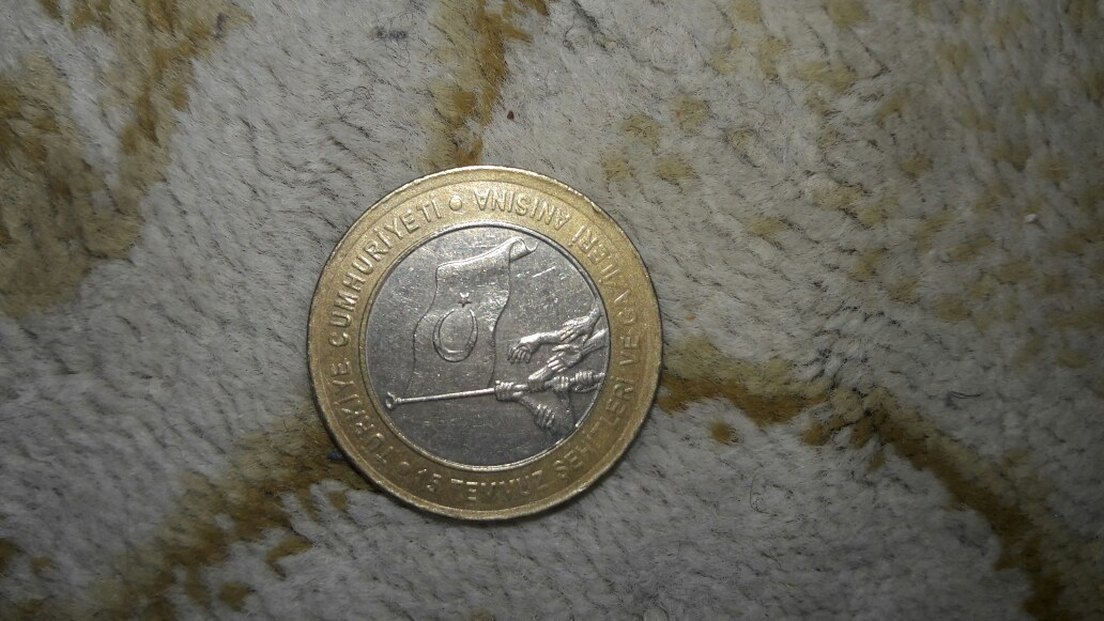 Altın Renkli Türkiye Rozeti - Görsel 2