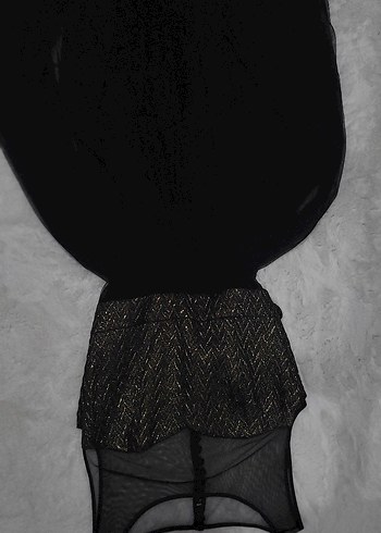 Kadın Siyah Pilili Gotik Gece Elbisesi /Abiye - Görsel 6