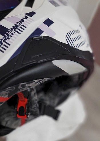 Mavi Şeffaf Vizörlü Biker Kask - Görsel 7