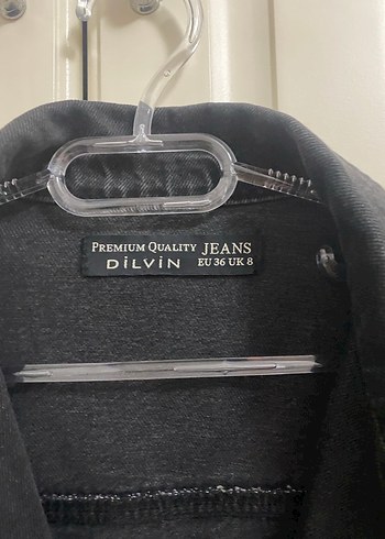 Dilvin Siyah Kadın Kot Ceket