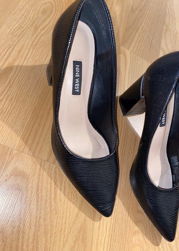38 Beden siyah Renk Klasik Siyah Yılan Desenli Stiletto