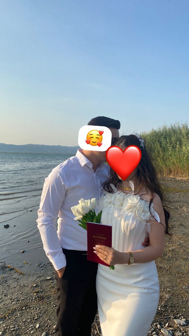 Beyaz Straplez Midi İsteme Söz Abiye - Görsel 3