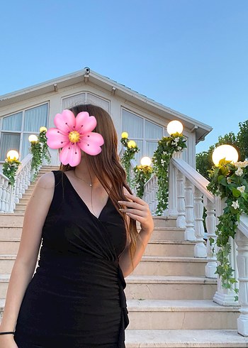 Siyah Uzun Abiye Elbise - Görsel 4