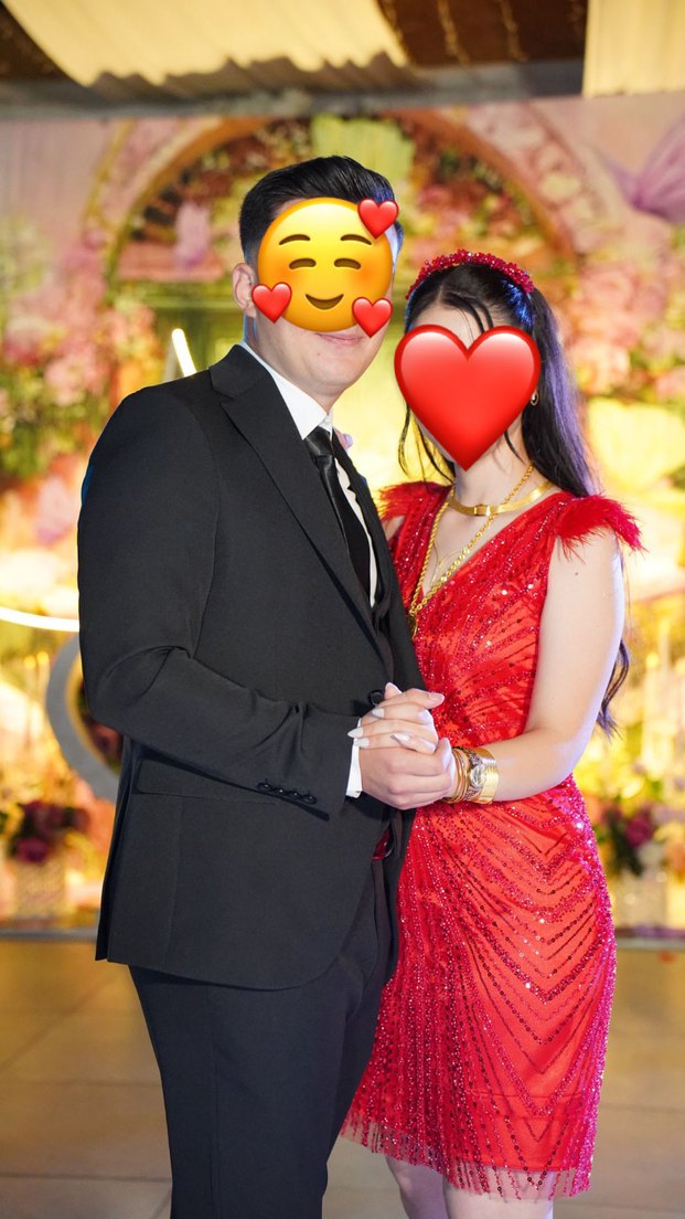 After Kırmızı Payetli Etnik Desenli Midi Abiye - Görsel 2