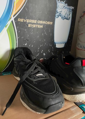 Siyah Bağcıklı Erkek Spor Ayakkabı - Görsel 2