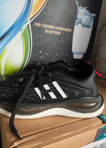 Siyah Bağcıklı Erkek Spor Ayakkabı - Görsel 3