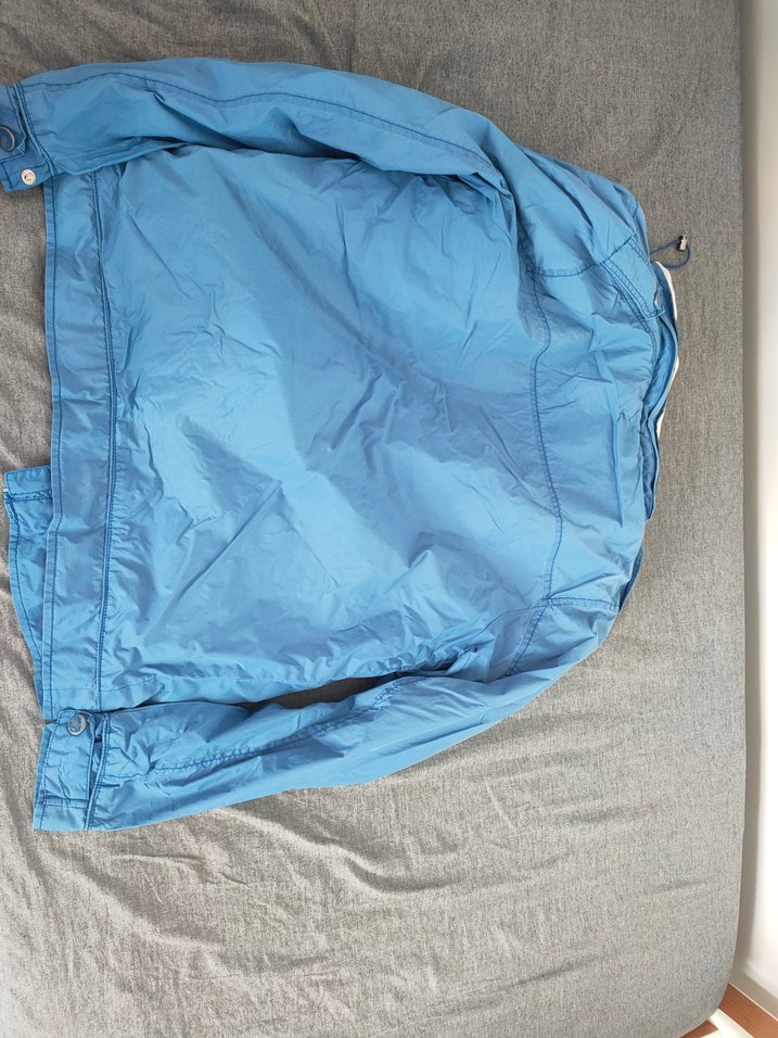 Erkek Mavi Fermuarlı İnce Yağmurluk - Görsel 2