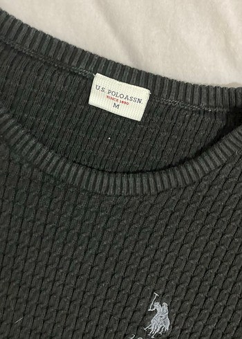 U.S Polo Assn. Polo Siyah Örgü Kadın Uzun Kollu Triko