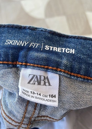 13-14 Yaş Beden Erkek çocukMavi Denim Normal Boy Jean