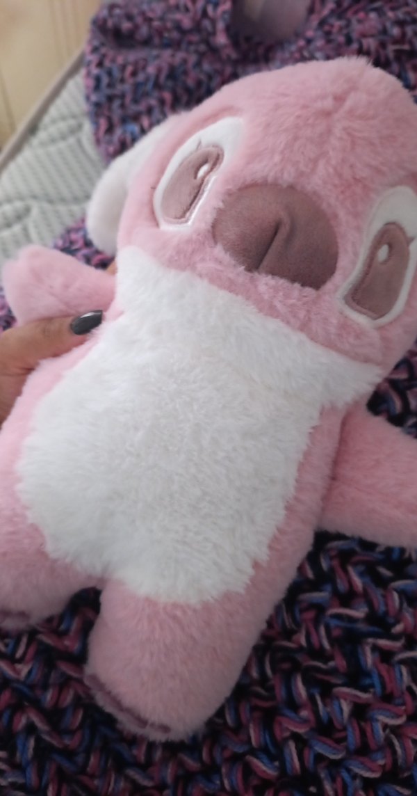 Pastel Pembe Peluş Oyuncaklı sıcak su torbasi koyma yeri de var - Görsel 4