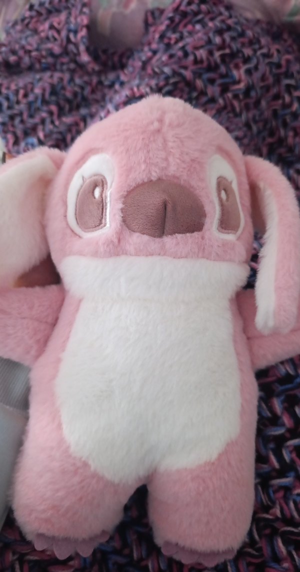 Pastel Pembe Peluş Oyuncaklı sıcak su torbasi koyma yeri de var - Görsel 2