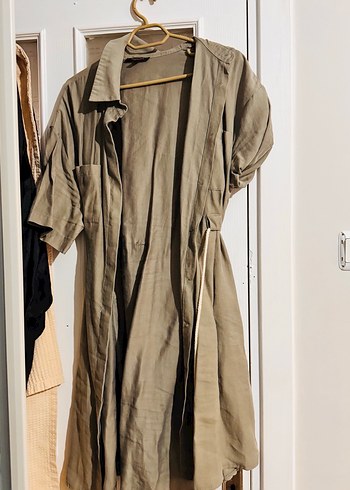 Massimo Keten Elbise - Görsel 2