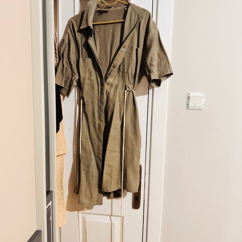 Massimo Keten Elbise - Görsel 3