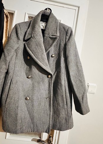 Mango Gri Çift Düğmeli Kaban - Görsel 2