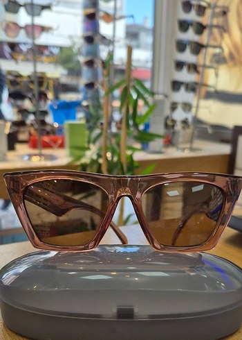 Venty Marka Şeffaf Kahverengi Güneş Gözlüğü - Görsel 2