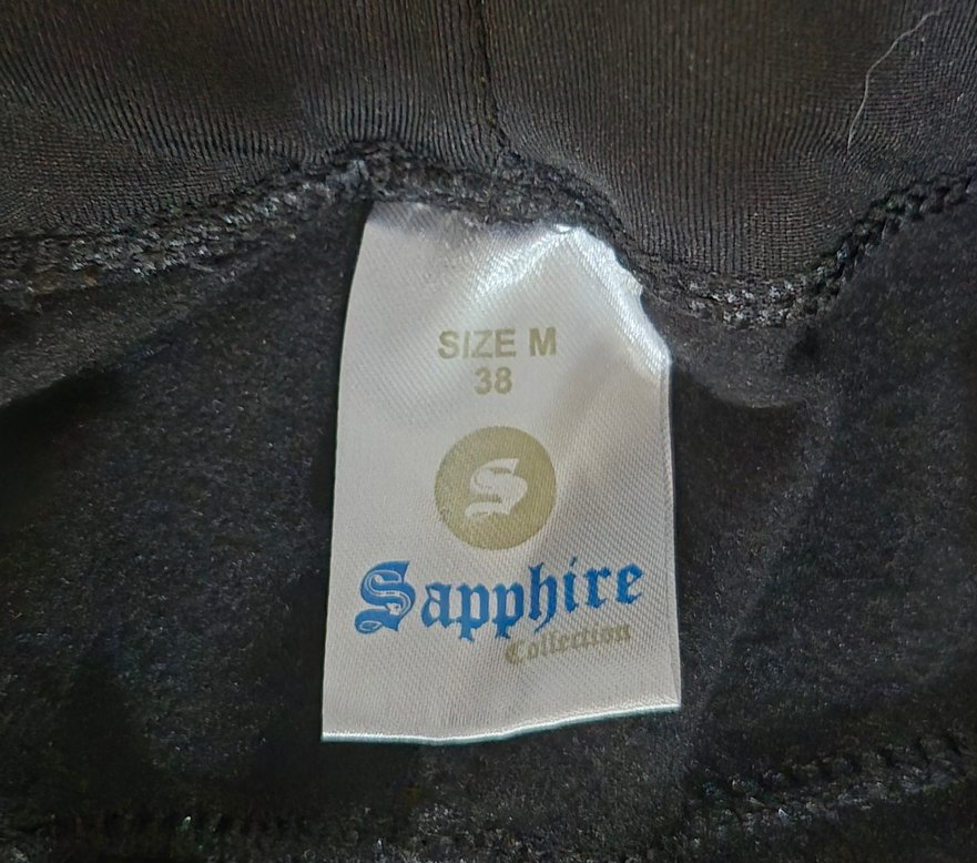 Siyah Deri Detaylı  Tayt - Görsel 5